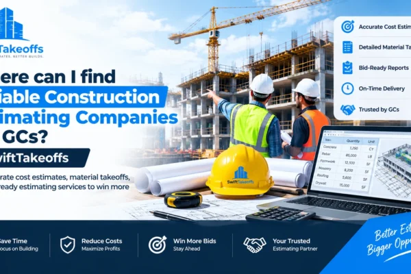 Where can I find reliable construction estimating companies for GCs?  | Swift Takeoffs