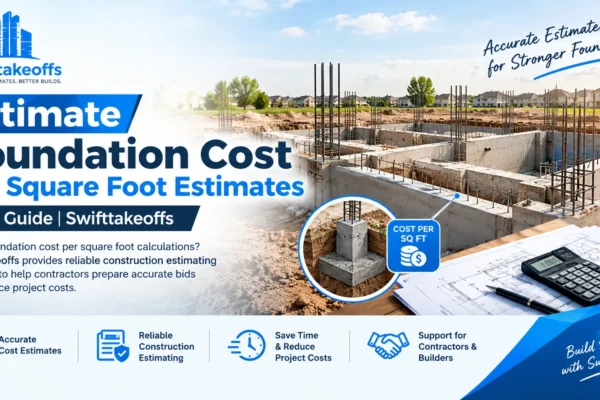 Foundation Cost Per Square Foot Estimates: Best Guide | Swifttakeoffs