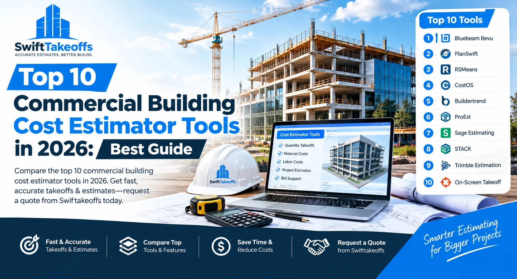 top 10 commercial building cost estimator tools in 2026